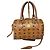 Borsa Boston in pelle Visetos MCM Cognac
