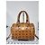 Borsa Boston in pelle Visetos MCM Cognac - vista 12