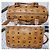 Borsa Boston in pelle Visetos MCM Cognac - vista 9