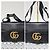 Borsa a Spalla Grande Marmont Double G Gucci Nera Nero - vista 6