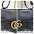 Borsa a Spalla Grande Marmont Double G Gucci Nera Nero - vista 7