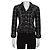 Chanel Vintage Schwarze Tweed-Fit-Jacke, Größe 38/M, Gebraucht