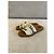 Sandali Chloé Woody in tela di lino beige - vista 5