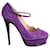 Yves Saint Laurent Talons violets  - vue 1