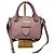 Bolsa de ombro de couro com fivela Burberry Nude