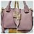 Bolsa de ombro de couro com fivela Burberry Nude - vista 8