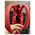 Borsa Lanvin rossa Rosso  - vista 9