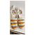 Espadrillas con zeppa Castaner Clara multicolori Bianco Blu Multicolore Beige Arancione - vista 7