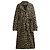 Gabardina Coach Oversize Estampado de Leopardo Multicolor