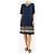 Etro Vestido midi estampado azul - talla UK 12 - vista 3
