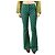 Diane Von Furstenberg Grüne geometrisch gemusterte Hose - Größe UK 8