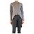 Brunello Cucinelli Grey dropped hem jacket - size UK 8