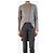 Brunello Cucinelli Grey dropped hem jacket - size UK 8 - view 3