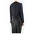 Brunello Cucinelli Blusa de seda azul marino - talla S - vista 2