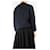 Autre Marque Marinefarbener, grober V-Ausschnitt-Pullover - Größe M Marineblau - Ansicht 2