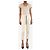 Brunello Cucinelli Pantalones blancos de pierna ajustada con cinturón de diamantes - talla UK 6 - vista 2