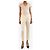 Brunello Cucinelli Creme Seidenhose - Größe UK 6 Roh - Ansicht 2