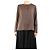 Brunello Cucinelli Blusa de seda marrón oscuro - talla M Castaño