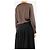 Brunello Cucinelli Blusa de seda marrón oscuro - talla M Castaño - vista 2
