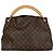 Borsa a Spalla Artsy MM Louis Vuitton Marrone - vista 3
