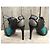 Botines de cuero Preen By Thornton Bregazzi Negro Gris Azul Claro - vista 4