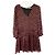 Alice + Olivia Minikleid Herz-Print Schwarz-Rot