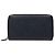Prada Blue Saffiano Zip Around Long Wallet Navy blue