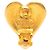 Orecchini a clip a forma di cuore in oro placcato CC dorato di Chanel D'oro - vista 3