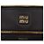 Borsa a spalla Miu Miu in pelle di vitello nera morbida con logo impresso Nero - vista 5