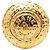 Spilla rotonda placcata oro Chanel 31 Rue Cambon D'oro