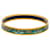 Hermès Green Narrow Enamel Fruits Cloisonne Bangle 65  - view 2