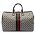 Borsa da viaggio Gucci Ophidia in GG Supreme beige medio con web