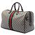 Borsa da viaggio Gucci Ophidia in GG Supreme beige medio con web - vista 2