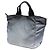 Tote Borsa Prada in Tessuto Grigio con Stampa Città e Giungla Marrone - vista 2
