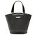 Borsa a secchiello in pelle nera Burberry Nero