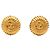 Brincos de clip Chanel em ouro dourado CC Sunburst