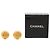 Brincos de clip Chanel em ouro dourado CC Sunburst - vista 4