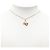 Collar colgante de corazón lacado dorado CC de Chanel - vista 6