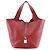 Hermès Picotin Lock 26 in Pelle Clemence Rossa Rosso Bordò