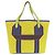 Trim Borsa Tote Pursangle in Tela Gialla e Clemence di Hermès Giallo - vista 2