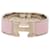 Bracelet GM Clic Clac H en émail large rose Hermès  - vue 1