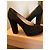 Décolleté Miu Miu in pelle scamosciata nera Nero - vista 11