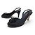 NEUE CHANEL SLINGBACK-SCHUHE SCHLEIFE CC-LOGO G28633 36 SCHWARZ SATIN
