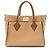 Louis Vuitton Mahina Kalbsleder On My Side MM Tote Braun