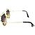 Gucci Runde Rahmen Sylvie Web Sonnenbrille GG0105S Golden Metallisch - Ansicht 10