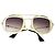 Gucci Runde Rahmen Sylvie Web Sonnenbrille GG0105S Golden Metallisch - Ansicht 3