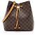 Néonoé Borsa a Spalla Neonoe MM Damier Ebene di Louis Vuitton Marrone