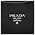 Prada Vitello Daino Logo Medium Soft Hobo Nero - vista 8
