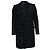 Dolce & Gabbana, Schwarzer Jacquard-gewebter Mantel