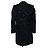 Dolce & Gabbana, Schwarzer Jacquard-gewebter Mantel - Ansicht 2